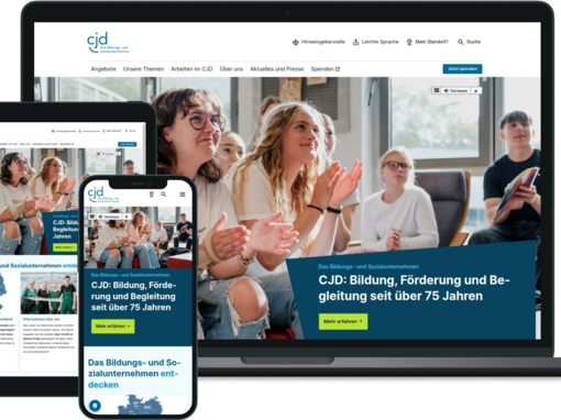 CJD Webseite auf verschiedenen Endgeräten